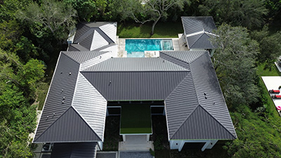 gray metal roof in Pinecrest FL