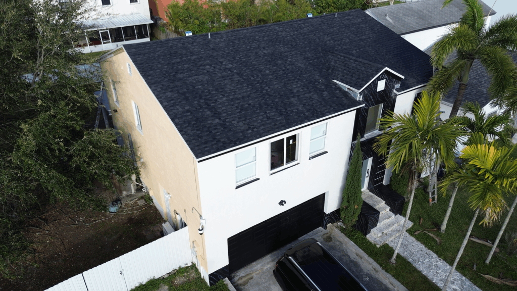 Blue shingle roofing in Homestead FL