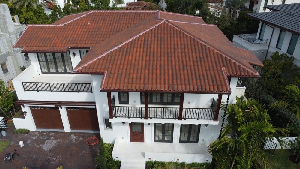 Red Clay Tile Roof Installation in Coral Gables FL 33134 - Photo 1